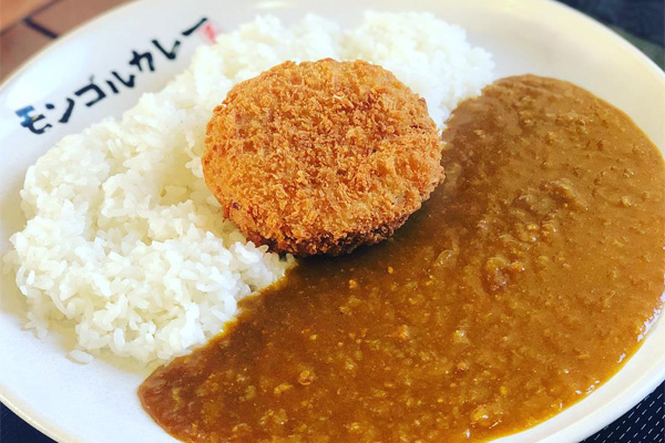 カレーライス+メンチカツ
